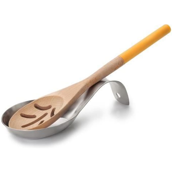 Lepelsteun - IBILI - 743700 - RVS - 22 cm - 10 cm - Zilver
