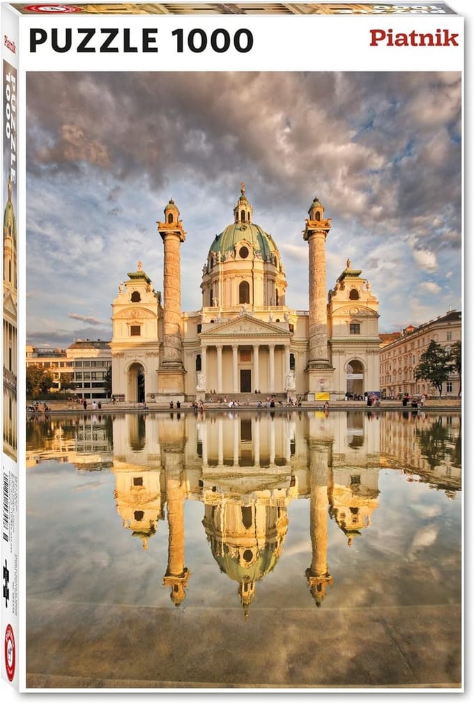 1000 Stuks Jigsaw Puzzel Wenen Barokke Kerk Prachtig Panorama