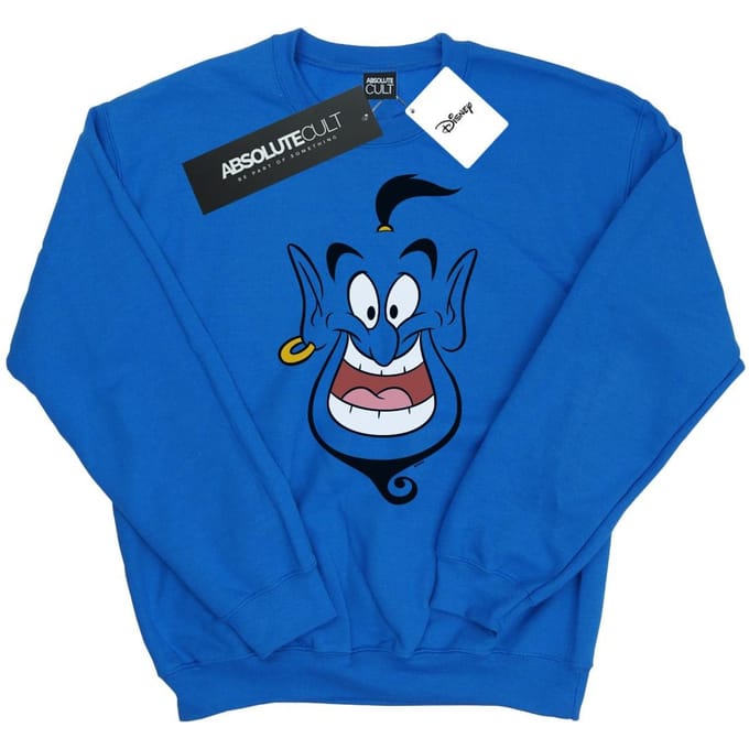 Disney Heren Aladdin Genie Gezicht Sweatshirt (Koningsblauw)