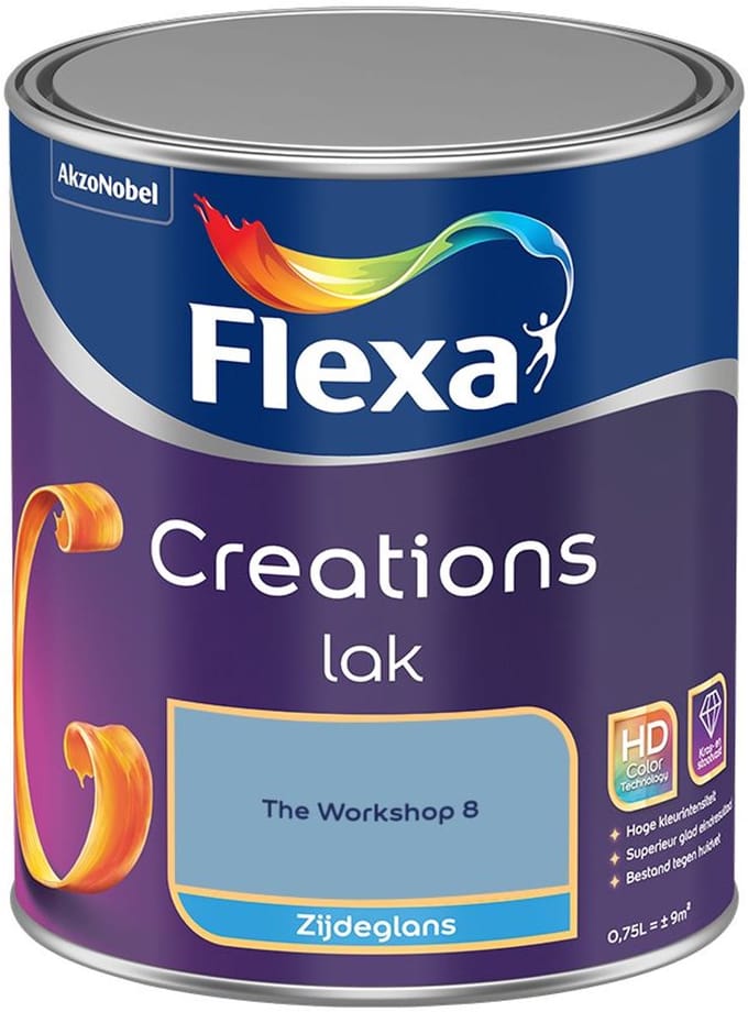 Flexa - Creations Lak Zijdeglans - The Workshop 8 - Mengverf - 750 Ml