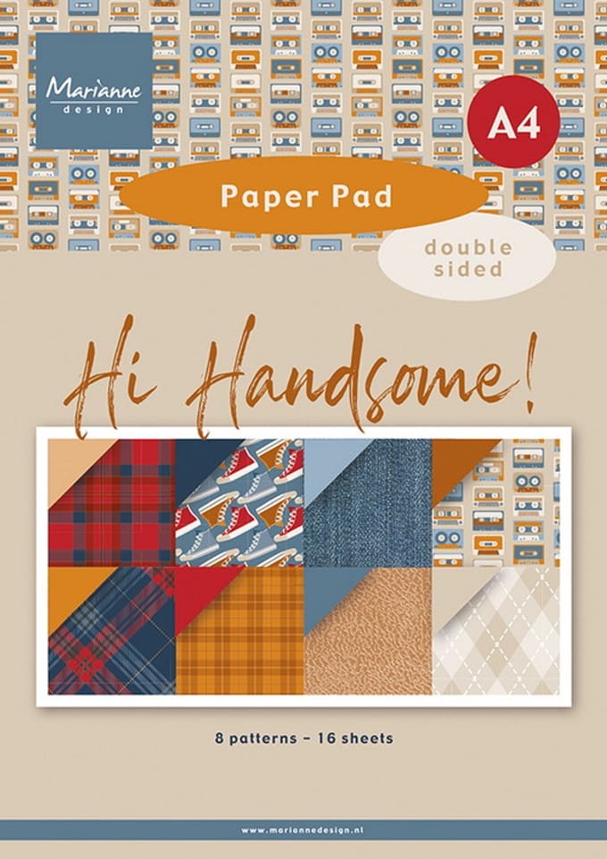 Pretty Papers bloc Hi Handsome ! A4
