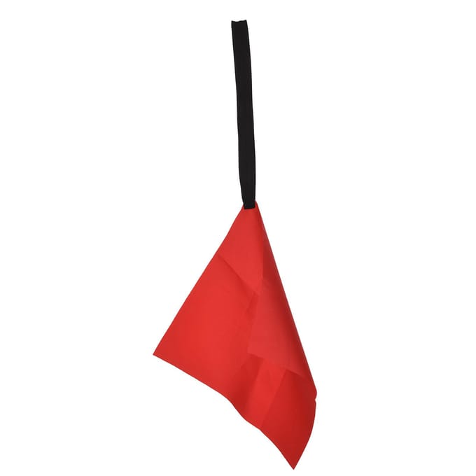 2 stks Kajak Tow Vlaggen Rode Veiligheid Gehaakte Kajak Vlag voor Boot Kano Trailer Veiligheidswaarschuwing Vlag 2 rood