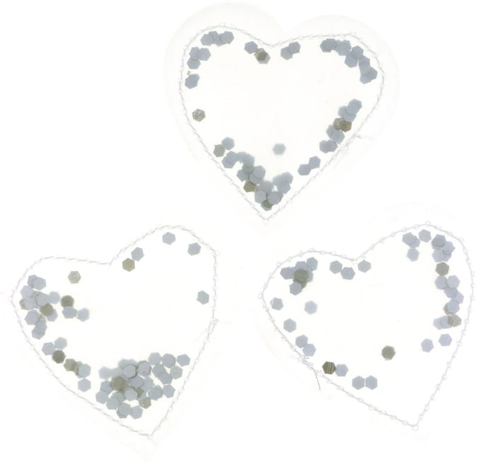 Confettihartjes van 5 cm, 24 stuks, 24 Stück