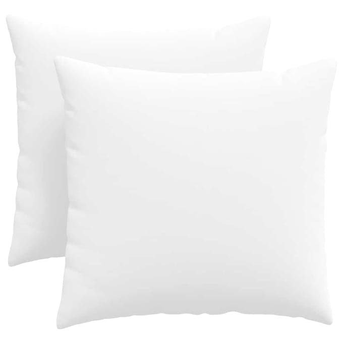 vidaXL - Zitkussens - 2 - st - Stof - Wit - 45 - x - 45 - cm
