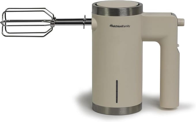 Draadloze Elektrische Handmixer - Wit - Oplaadbaar met 2 Gardes & 5 Snelheden