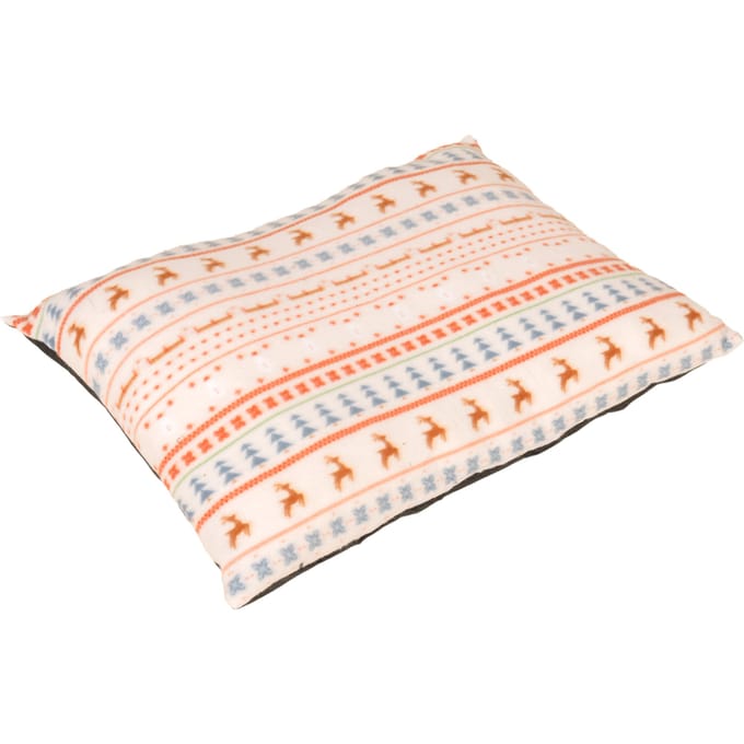 TIAKI knus kussen met Scandinavisch winterpatroon 72x52x12cm hond