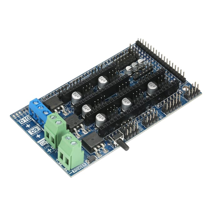 Base de la carte de commande Ramps 1.6 sur Ramps 1.5, panneau de commande à 4 couches avec extension du dissipateur thermique RAMPS 1.6
