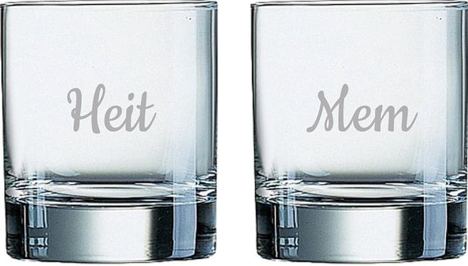 Gegraveerde Whiskeyglas 20cl Mem & Heit