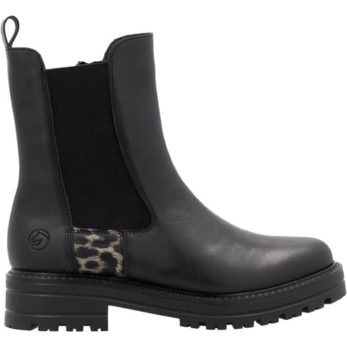 Remonte Chelsea boots zwart Leer