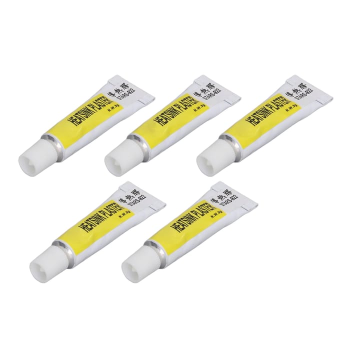 5 STUKS CPU Thermische Pasta 300 graden Celsius Hittebestendig Geïsoleerd Thermisch Siliconenvet voor 3D-printer yellow