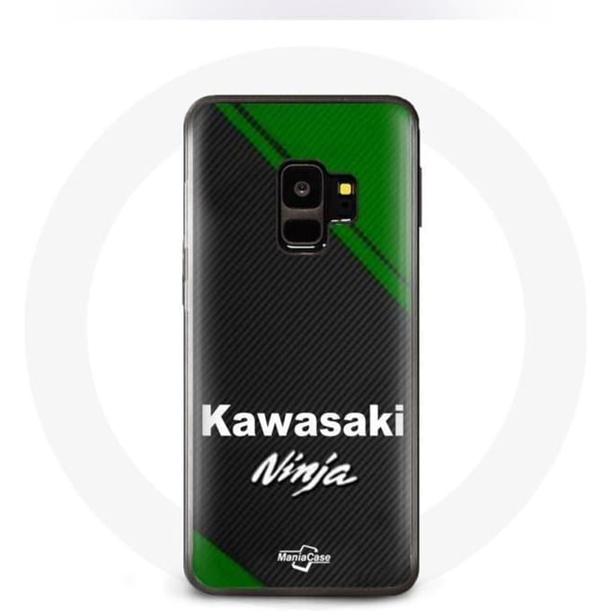 Coque - Kawasaki - Galaxy S9 - Noir - Logo - Rigide