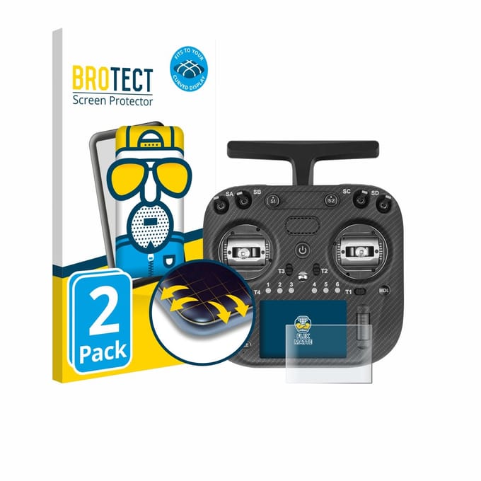 BROTECT - Screenprotector voor Radiomaster TX15 Max - Folie Beschermfolie matte volledig dekking 2 Stuks