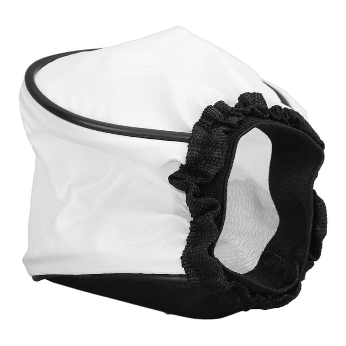 Diffuseur de flash en nylon universel, portable et léger, pour appareil photo white