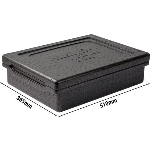 (8 stuks) THERMO FUTURE BOX Thermobox TAKE AWAY Diner - 10 liter - Zwart