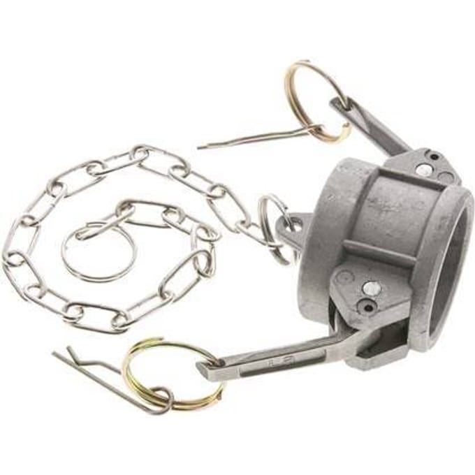 Camlock DN 32 (1 1/4'') Koppeling AluminiumEnd Cap Type DC MIL-C-27487