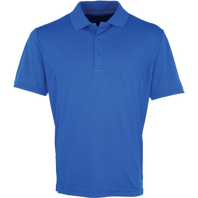 Premier Heren Coolchecker Pique korte mouw Polo T-Shirt (Koninklijk)