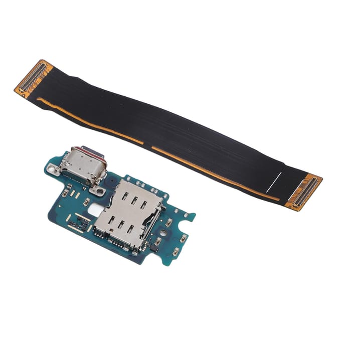 USB Oplaadpoort Flex Kabel Vervanging voor Galaxy S24 S921B EU Versie USB C Oplader Dock Board black