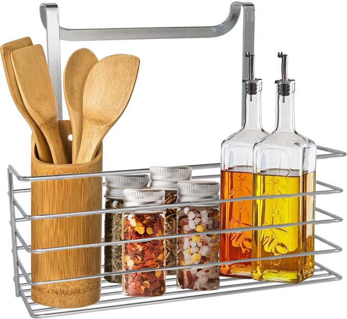 Gerimport kruidenrek - ophangbaar - RVS - L25 x B10 x H22 cm