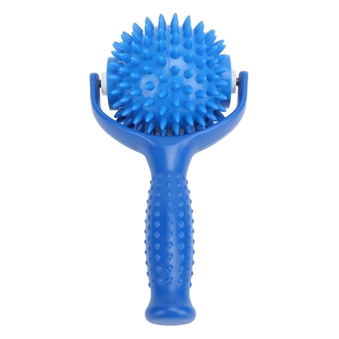 Bâton de Massage à Picots Portatif Multifonctionnel Rouleau de Massage pour Points de Déclenchement pour blue