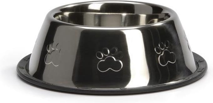 Beeztees Steeldish - Hondenvoerbak - Antislip - 0,9L
