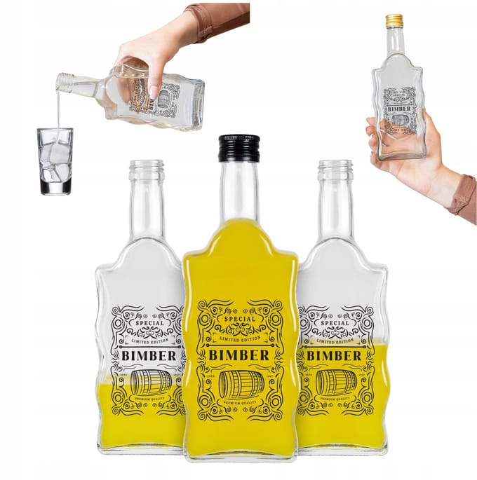Bimberek - Fala Butel - 500ml - Nadruk - Originele Vorm