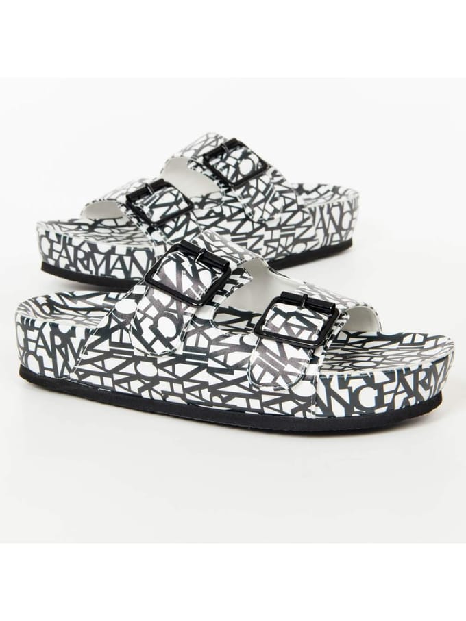Claquette Armani Exchange Dames Zwart-wit Klassiek