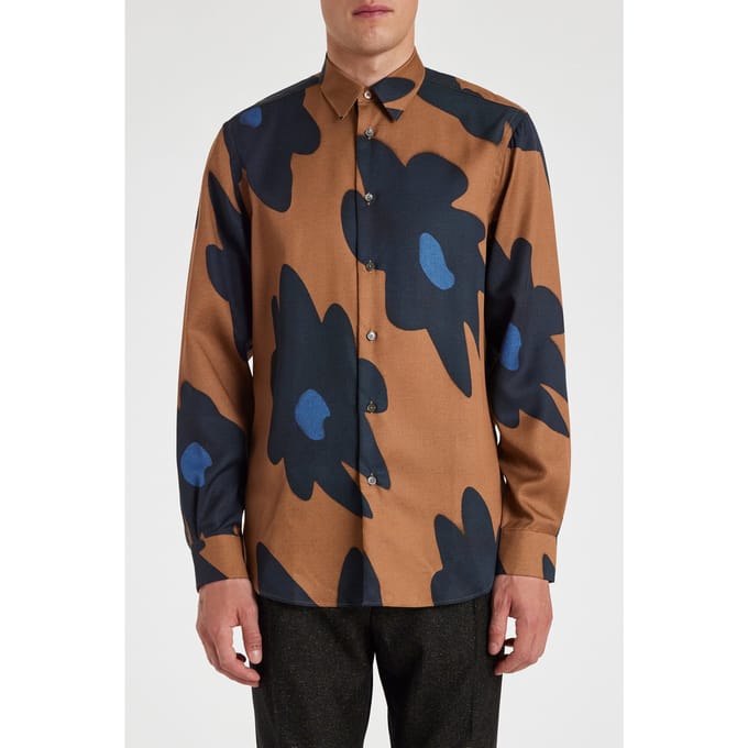 Paul Smith S/c Regular Fit Shirt Tan Größe: M | Casual hemden Outlet | Herren