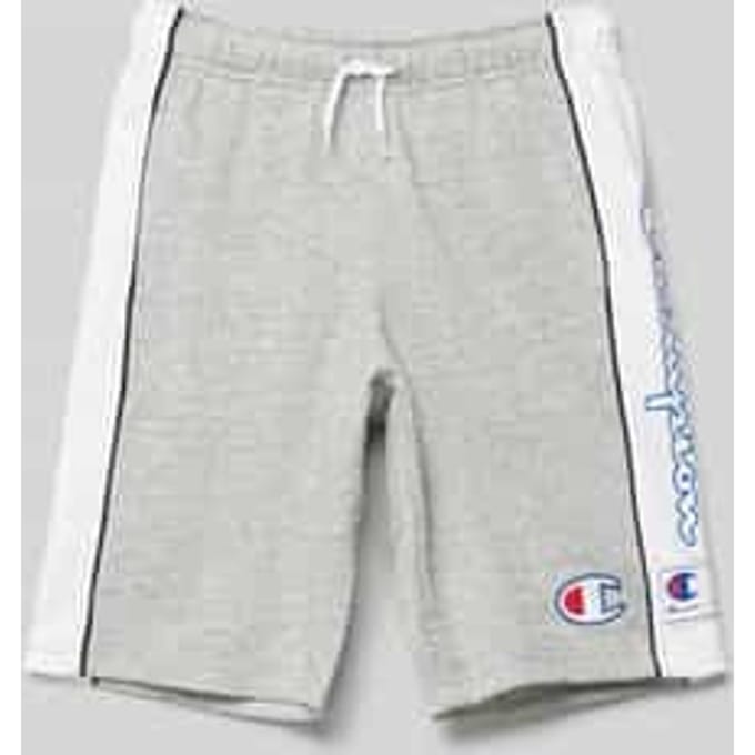 Regular fit bermuda met labelprint