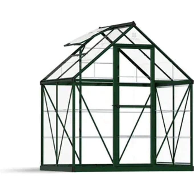 Canopia Tuinkas Harmony 6x4 - Polycarbonaat - Groen - 126x185x208cm