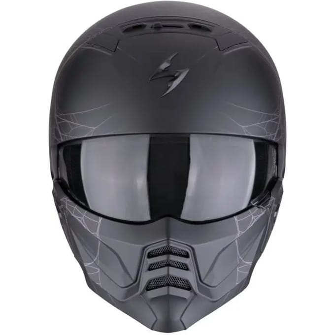 Modulaire motorhelm Scorpion Exo-Combat II Spiderweb