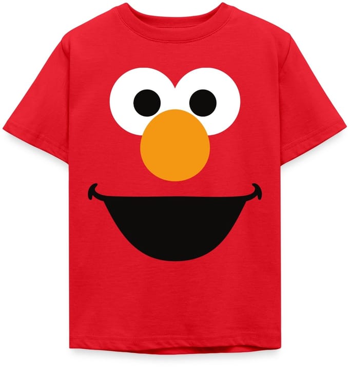 Sesamstraat Elmo Gezicht Kostuum T-Shirt Kinderen