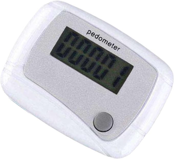 Digitale Stappenteller - Stapmeter Activiteitstracker - Gezonde Levensstijl - 3D Sensor Technologie - Compact Formaat - Wit