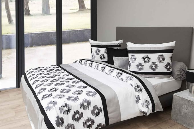 HnL Living Aron Dekbedovertrek - Eenpersoons - 140x200/220 cm - Wit