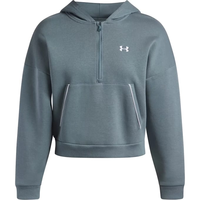 Under Armour Damen Rival Piped Hoodie Half-Zip 6003707 Blue 587-L (US LG)