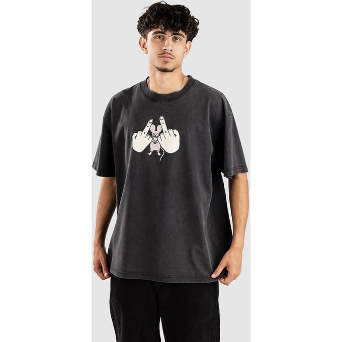 A.LAB Middle Finger Boxy T-Shirt zwart