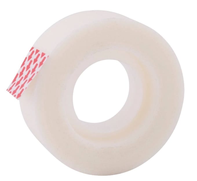 home office - onzichtbaar plakband - 1 rol invisible tape - 19 mm x 33 m