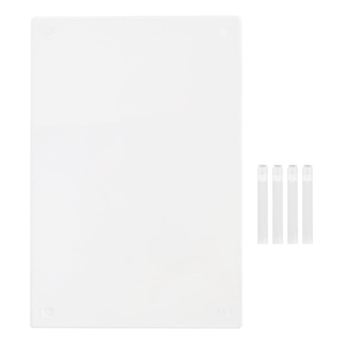 Acryl Laptopstandaard Multifunctionele Desktop Kantoorplank Laptopverhoger voor TV Computer 3.3in white