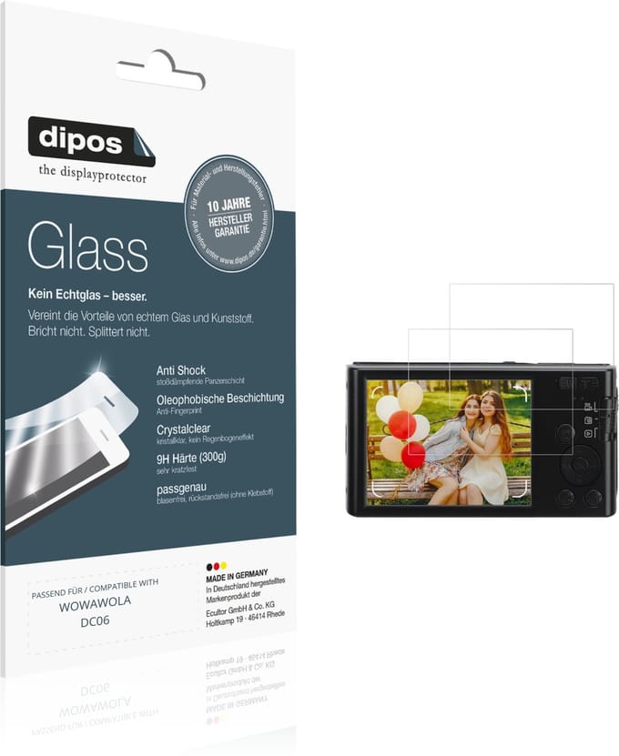 dipos – 2x Pantserfolie geschikt voor WOWAWOLA DC06 | 9H Screenprotector