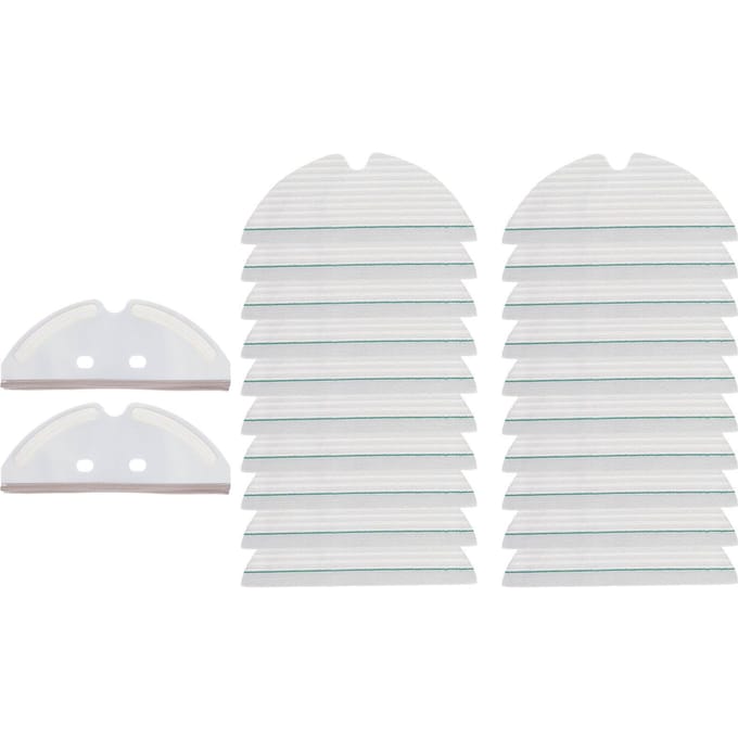 Kit Support Chiffon Mop Balai Laveur Support Chiffon Mop Jetable Plaque pour Xiaomi Roborock S6 S5max E35 E2 white