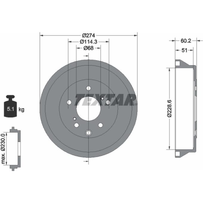 Remtrommel TEXTAR 94047800