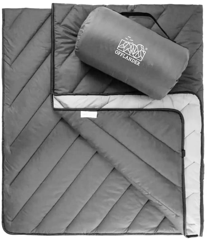 OFFLANDER - Picknickkleed - Waterdicht - Grijs - 200 x 140 cm