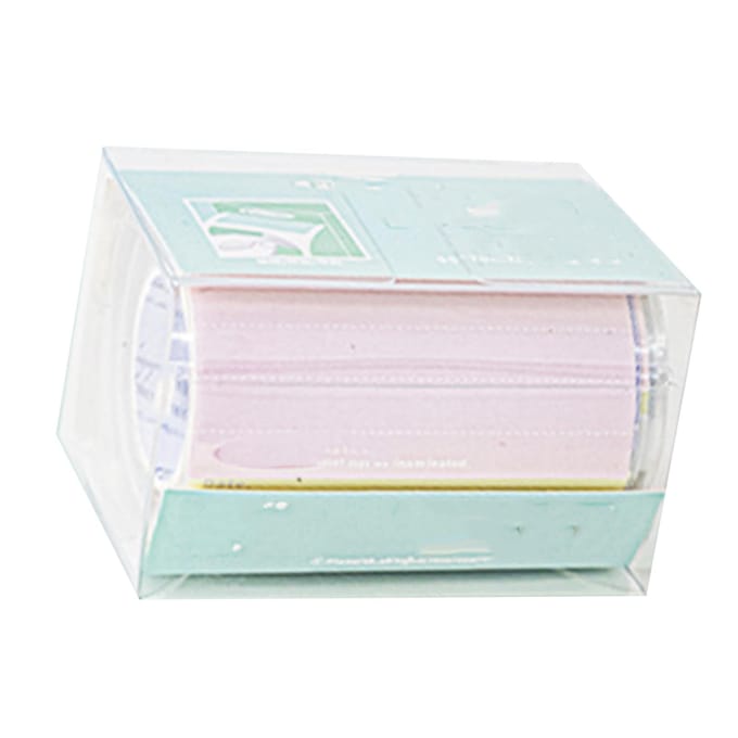 Tape Rol Sticky Note Multifunctioneel Sterke Hechting Uittrekbaar Draagbaar Roller Plaknotities voor Koelkastberichten Horizontaal white
