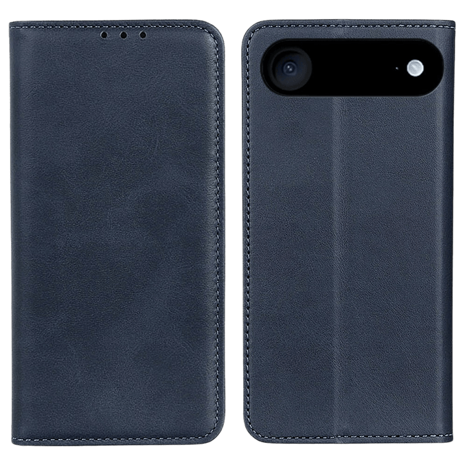 CaseBody Apple iPhone Air Real Leather Wallet Hoesje Blauw