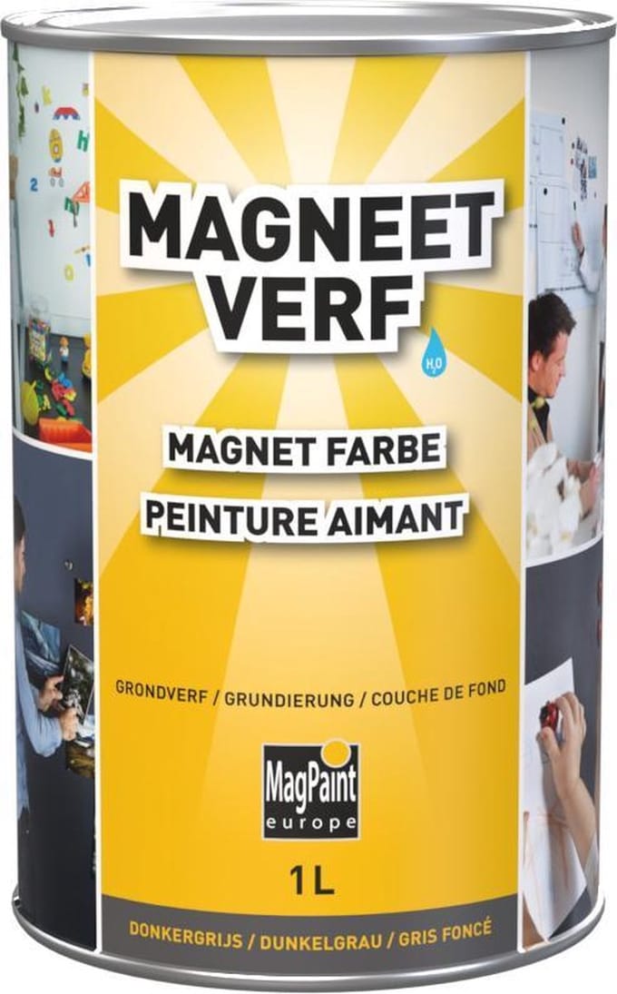MagPaint - Magneetverf - Donkergrijs - 1L (2m²)