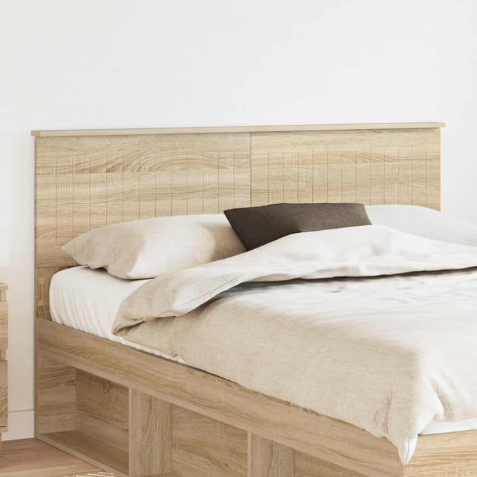 vidaXL Hoofdbord Sonoma Eiken Bewerkt hout