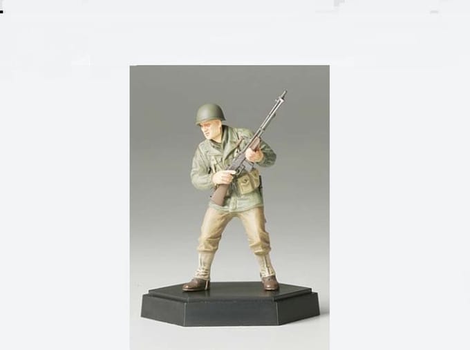 Tamiya 26010 – 1/35 WWII U.S. Infantry Machine Gunner | Gedetailleerd Plastic gebouwd figuur