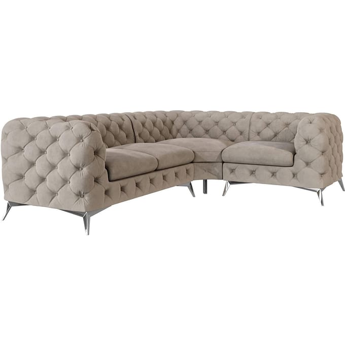 Hoekbank Nora rechts velvet | Ropez