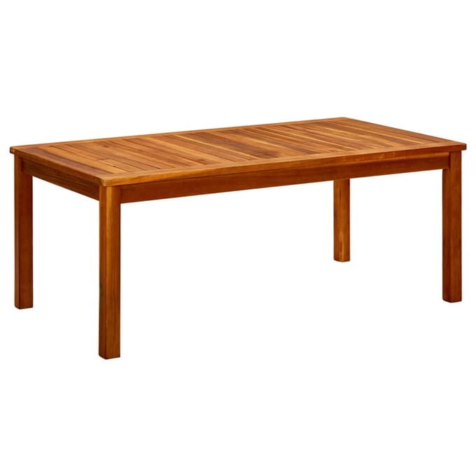 vidaXL - Tuintafel - 110x60x45 - cm - massief - acaciahout