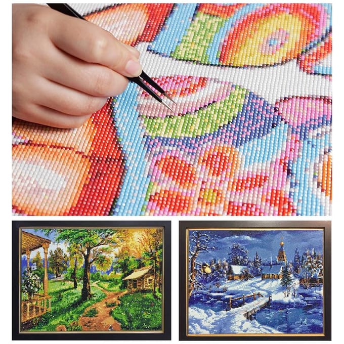 Peinture diamant mosaïque, broderie diamant 20X30CM gray