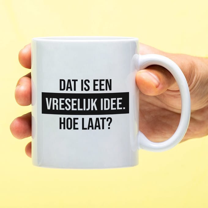 Ditverzinjeniet.nl Mok Dat is een vreselijk idee
